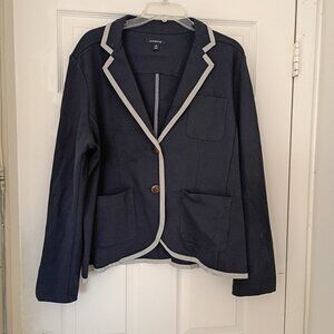 LANDS END Size 18 Dark Blue Admiral's Jacket